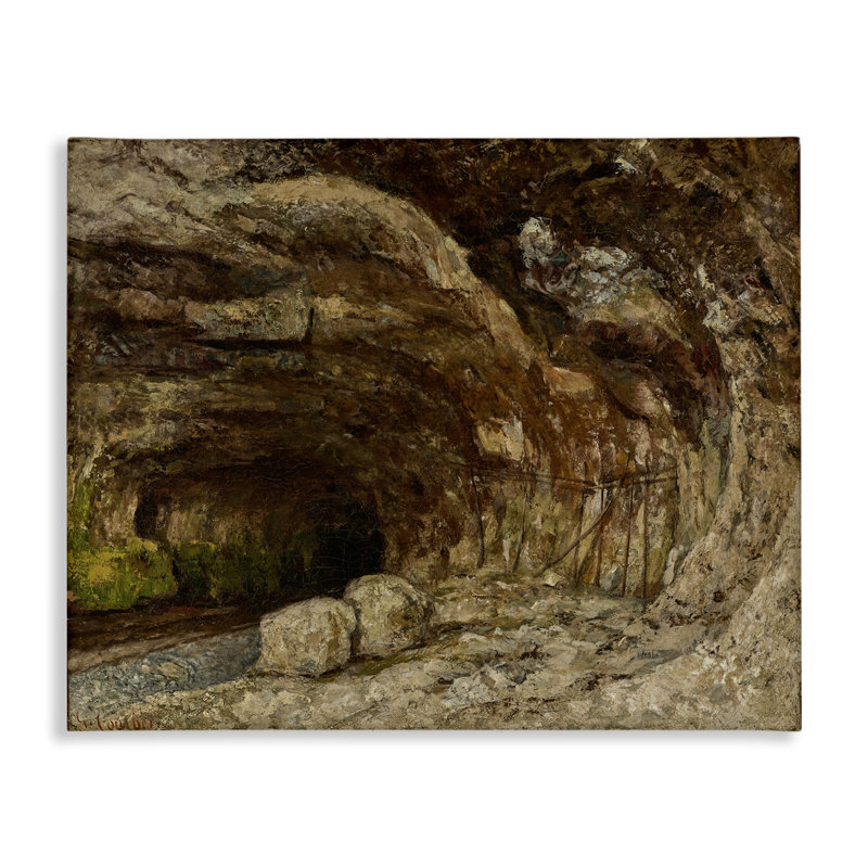 Art mural classique sur toile grotte de Sarrazine par one1000paintings, H 30 po x l 40 po