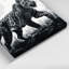 Art mural sur toile noir Wildlife Jaguar