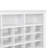ON-TREND Sleek Design 24 Shoe Cubby Console, Modern Shoe Cabinet With Curved Base, Versatile Sideboard With High-Quality For Hallway, Bedroom, Living Room, White-357164917