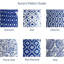 Ensemble de 6 bols en porcelaine assortis bleu, va au micro-ondes-496289876