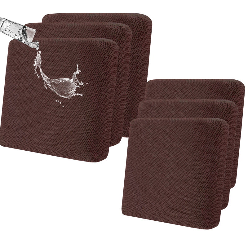 Housse pour coussin en tissu, Tissu café
