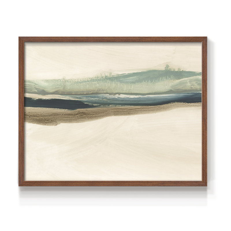 «Layered Horizon II», reproduction encadrée, H 8 po x l 10 po, Noyer