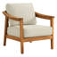 Fauteuil d'extérieur en bois d'acacia