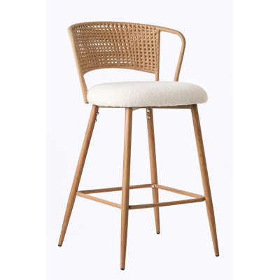 Ensemble de 2 tabourets de bar modernes avec pieds en métal