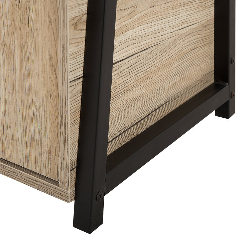 Griffie 160cm H x 70cm W Steel Ladder Bookcase