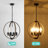 4 - Light Dimmable Globe Lantern  Farmhouse / Country Glass Shaded Chandelier-532524723