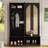 Farmhouse Widen Hall Tree with 4 Rattan Doors, Versatile 4-In-1 Seating Bench with 6 Hooks, Mid-Century Entryway Shoe Cabinet with Adjustable Shelf for Living Room,  55.1"W-1558888272