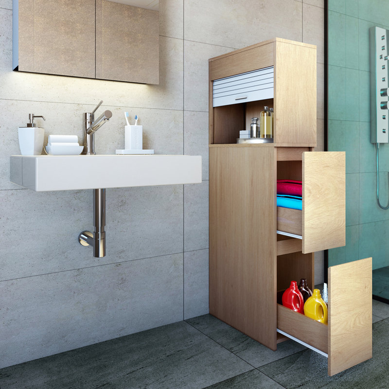 Anfernee Bathroom Cabinet, Natural
