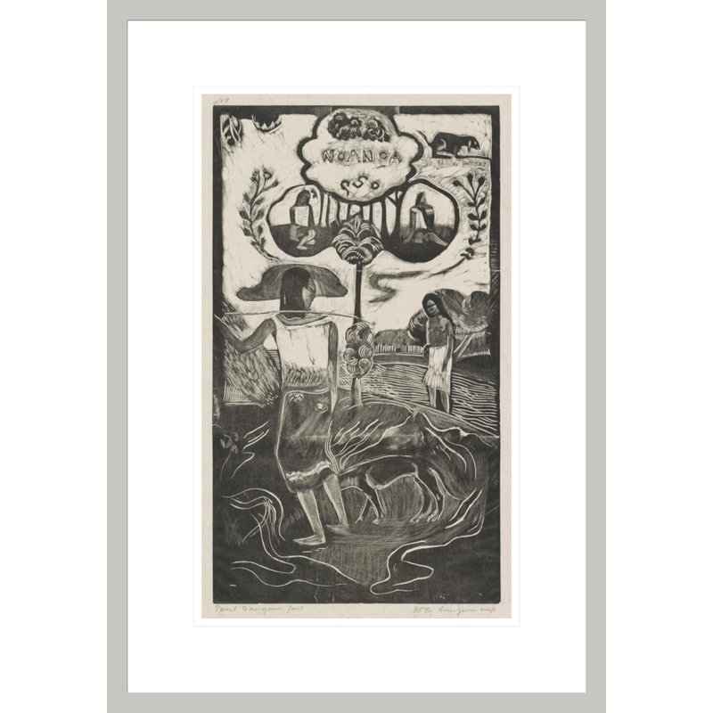«Noa Noa (Parfum)» par Paul Gauguin - Reproduction giclée encadrée, H 21,75 po x l 15,2 po
