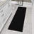 Indoor 1 ft. 10.5 in. x 8 ft. Black Non-Slip Runner Rug For Kitchen, Hallways, and Entryways-1197852487