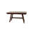 Contemporary Dark Walnut Table, Rectangular, Made From Rubberwood Veneer Modern Dining Finish, Rectangular Design
