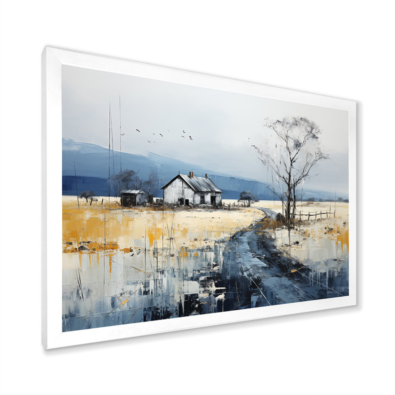 Farmstead Elegance Countryside III, H 24 po x l 32 po x P 1 po, Cadre simple blanc