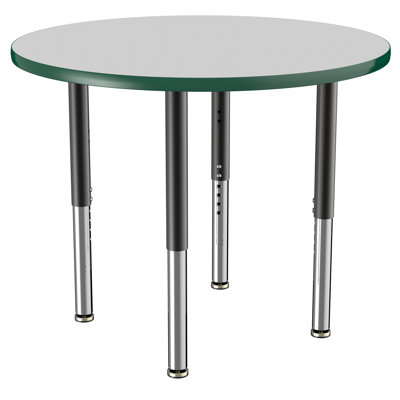 Round T-Mold Adjustable Height Activity Table