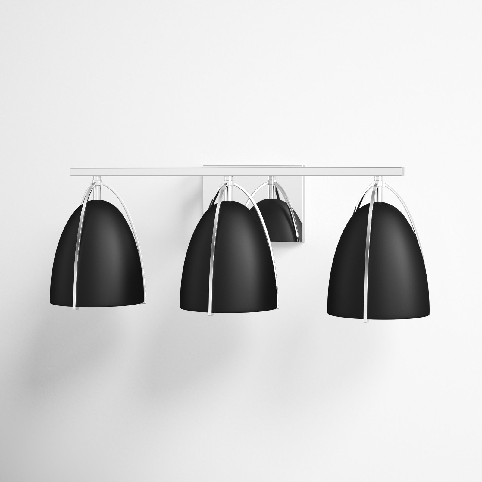 Noel 3-Light Dimmable Vanity Light, Chrome, No
