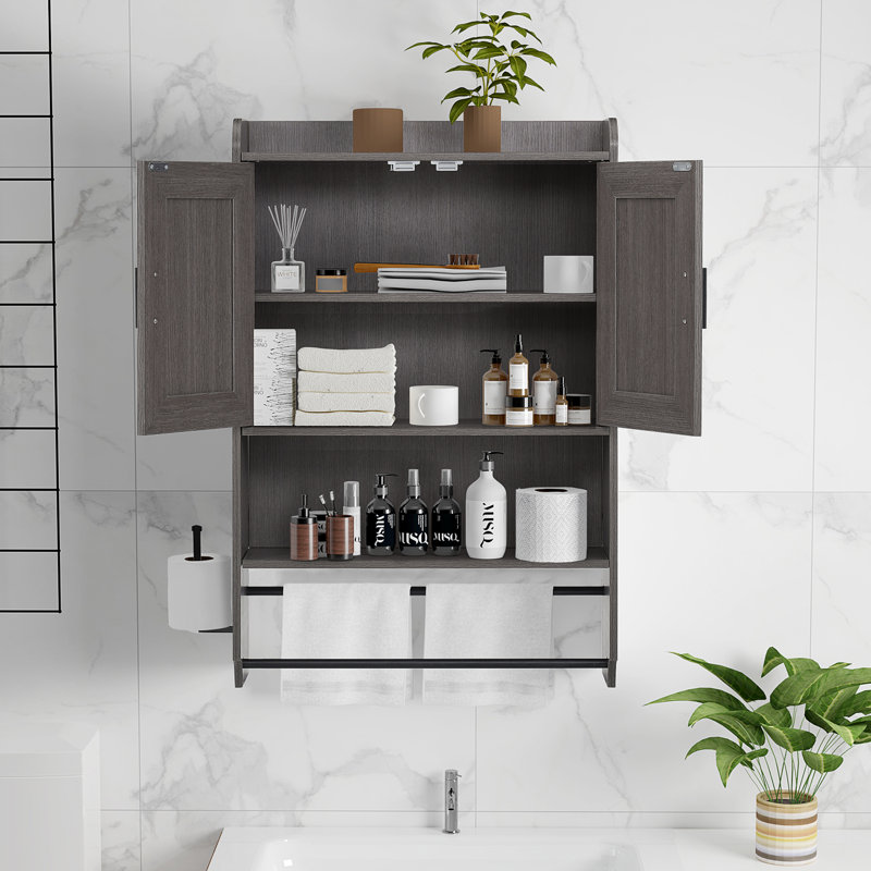 Bathroom Cabinet, Gray