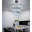 3-ring Modern Crystal Led Dimmable Chandelier Black-130139937
