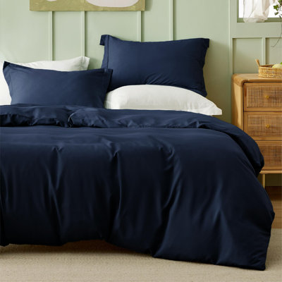 Ensemble de housse de couette en polyester et rayonne de bambou