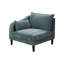 Magnifique 6 chaises modulaires en tissu minéral, sans accoudoirs et à un accoudoir, coussins de coussin, canapé, canapé modulaire à structure en bois, chaise en suède, base-1996294867