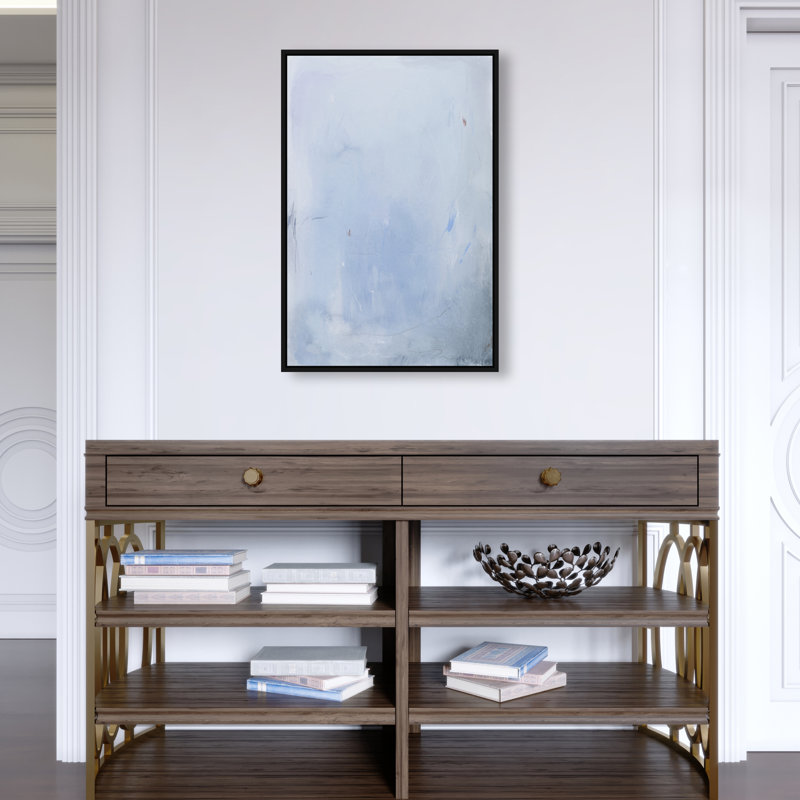 Calm Waters I Print by Oliver Gal, 17"H x 25"W, Black Floater Frame