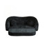 Canapé inclinable incurvé de 86 pouces avec base coulissante, assise profonde et revêtement en chenille pour un confort et un style ultimes-1013348357