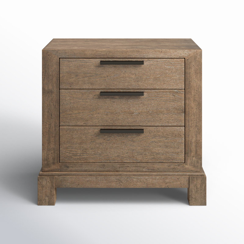 Kaziyah 30'' W Solid Wood Nightstand