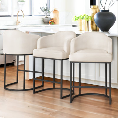 27" Counter Height Bar Stools (Set of 3)