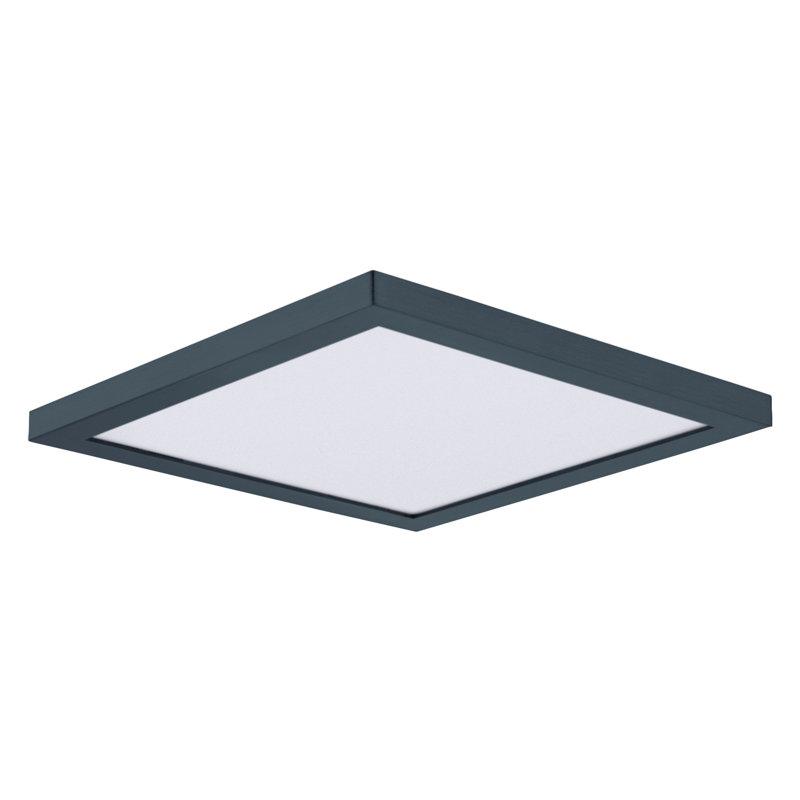 Verletta Glass LED Flush Mount, Black