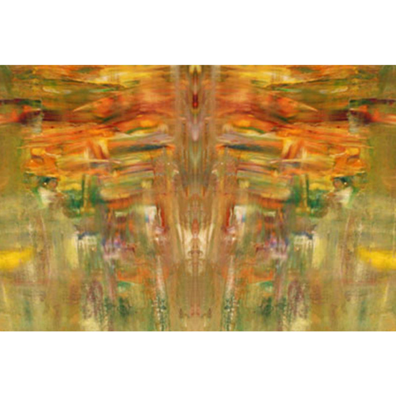 Four Green Stars Painting by Irina Gorbman, 24" H x 24" W