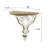 Aslean 2 Piece Half-circle Solid Wood Accent Shelf with Live Edge