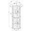 Corner Curio Cabinet With Four Adjustable Tempered Glass Shelves And Integrated Lighting System For Displaying Precious Items