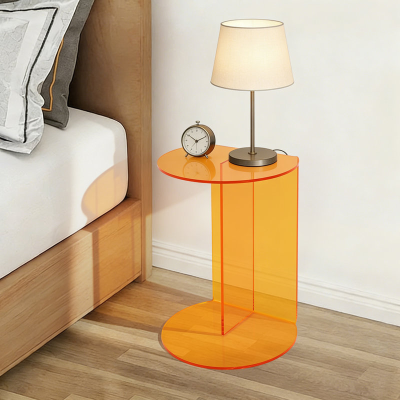 Acrylic End Table, Side Table, Small Coffee Table