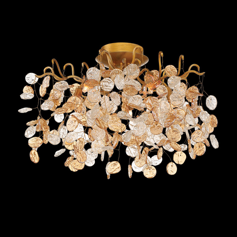 Campobasso Glass Semi Flush Mount