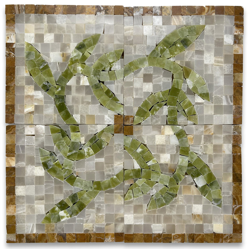 4.7 in. x 4.7 in. Marble Tile