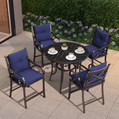 Holliman Metal Bar Set with Stools