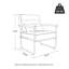 Chaise d'appoint rembourrée en métal avec accoudoirs Mid-Century