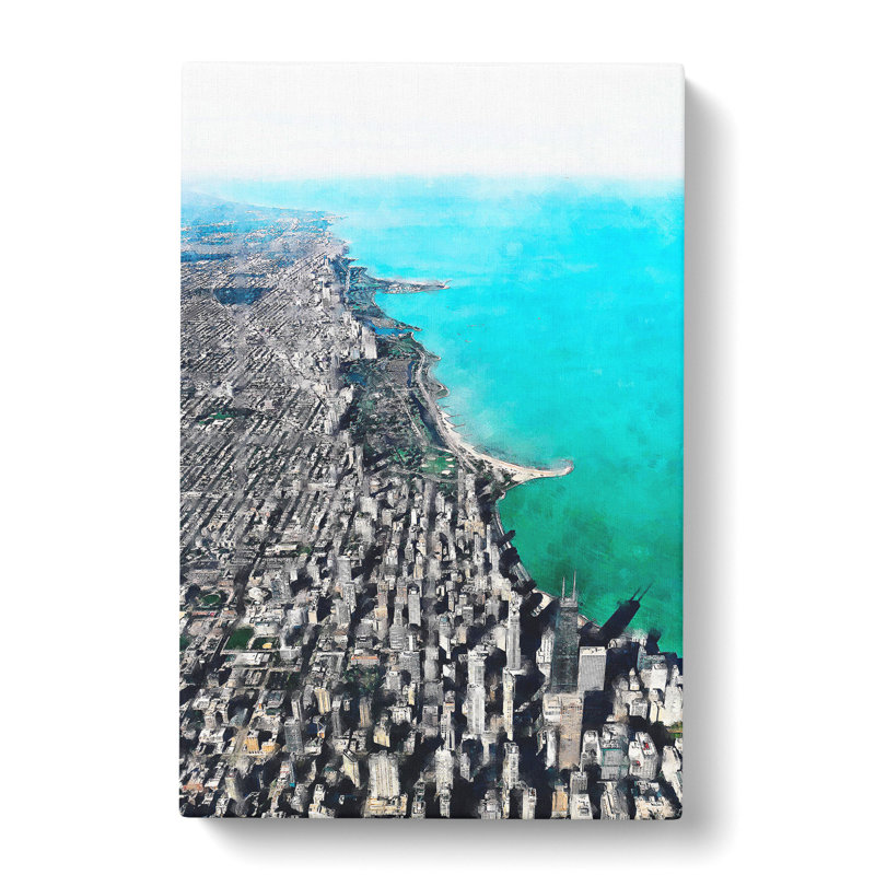 View of Doha in Qatar - Wrapped Canvas Graphic Art, 50cm H x 35cm W x 3cm D