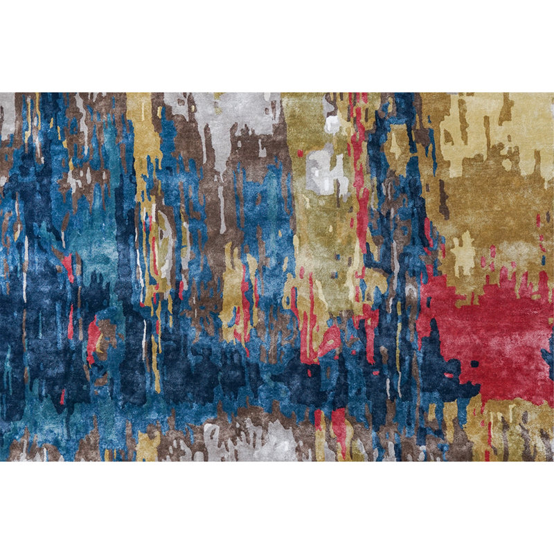 Tapis ivoire et multicolore noué à la main de haute qualité, Rectangle 12 pi x 15 pi