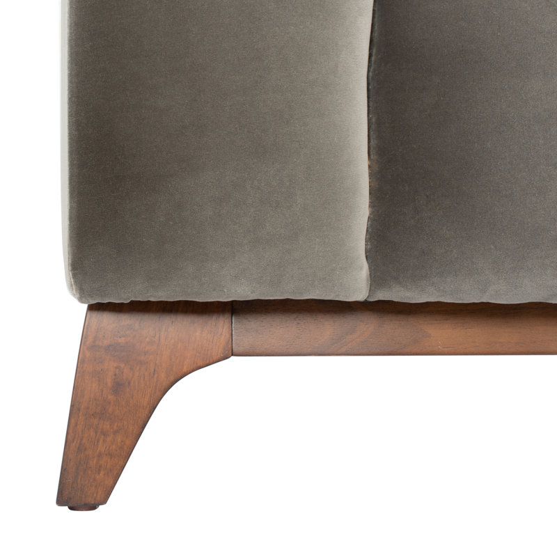 Cameron 91'' Upholstered Sofa, Dark Gray Velvet