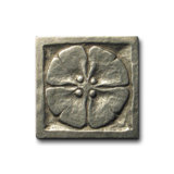 2" x 2" Metal Moon Blossom Decorative Tile Insert