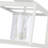 Smyth 3-Light Semi-Flush in Natural White with Clear Glass