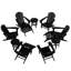 Chaise Adirondack en plastique avec table et repose-pieds Altura-87463647