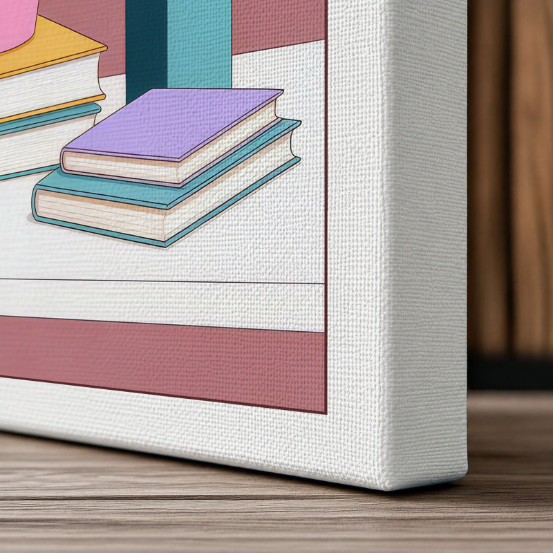 Art Studio Arrangement Modern - Wrapped Canvas, 36x24 - 91.4 x 61.0 cm, White Border