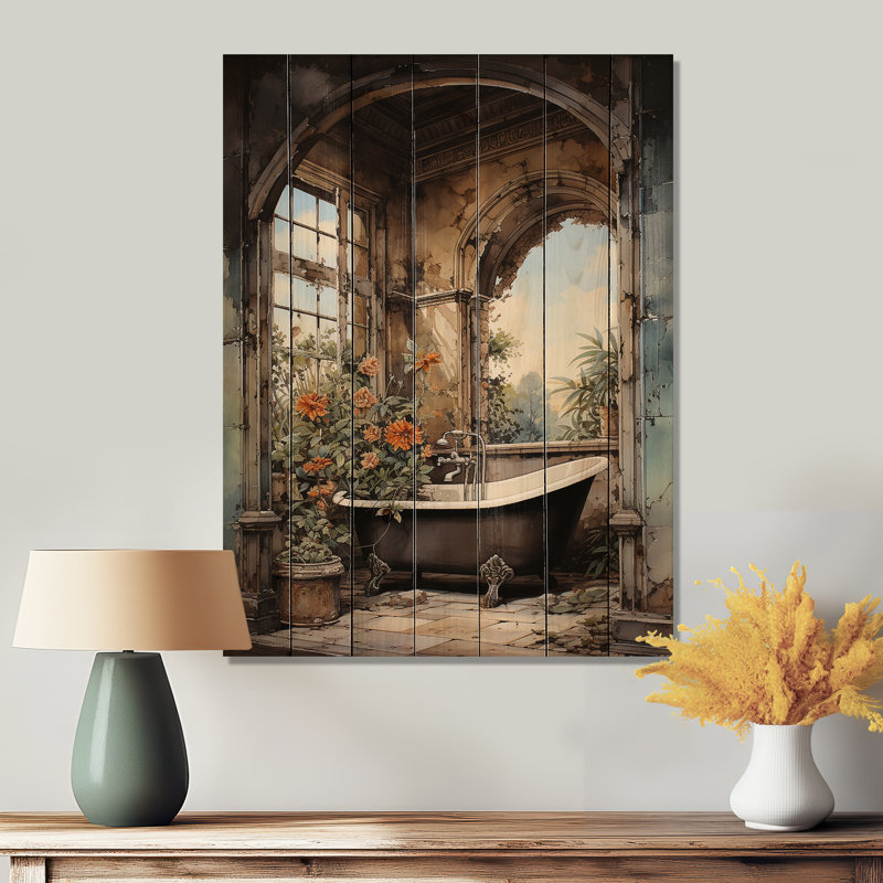 " Bathroom Vintage Tiles IV ", 20" H x 10" W x 0.78" D