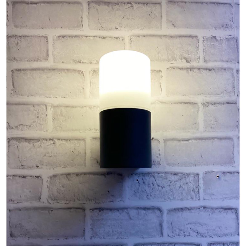 Boley Matte 17.5cm H Outdoor Armed Sconce