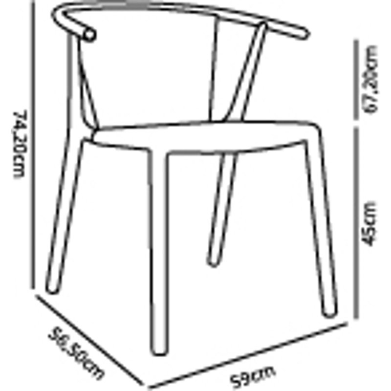 Steely Outdoor Dining Armchair, Dark Gray