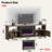 Brahma 71" W TV Stand with Electric Fireplace and LED Lights-93101801