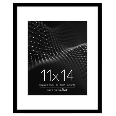 Picture Frame With Mat - Modern Design, Shatter-Resistant Glass, Dual Sawtooth Hangers, Ideal For Home And Office Decor