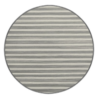 Tapis rayé gris et blanc lavable
