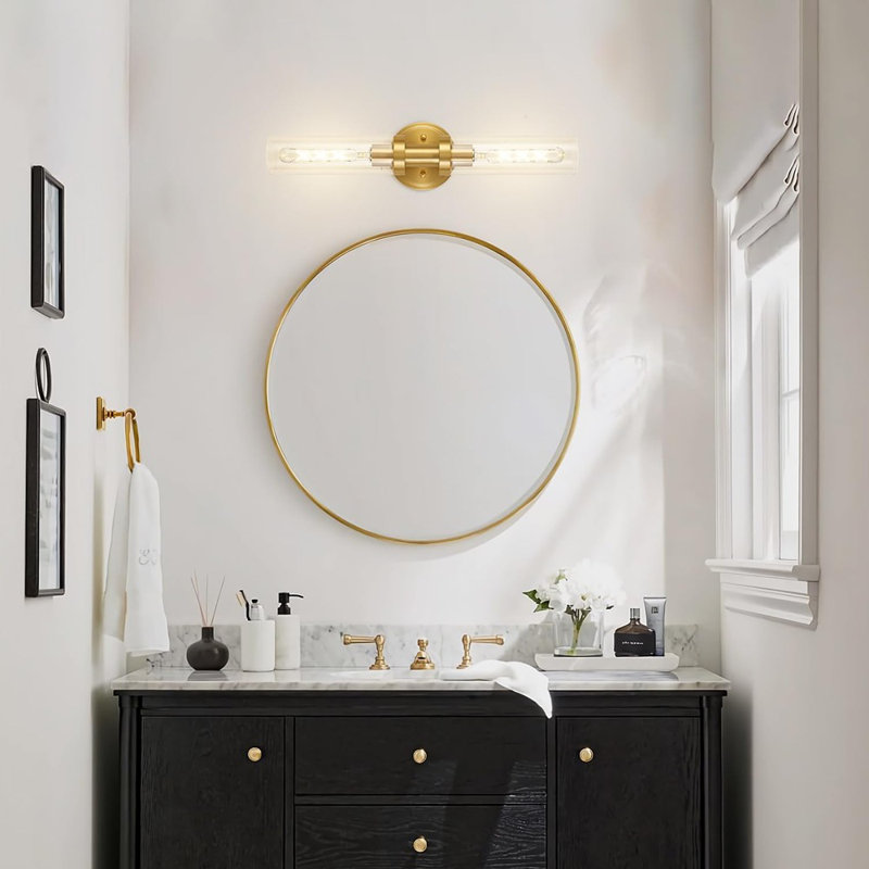 Bathroom Vanity Light Fixture, 2-Light Modern Wall ...