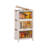 Foldable Storage Bins with Lid with 4Pcs 360Â° Rotatable Wheels Set Of 3
